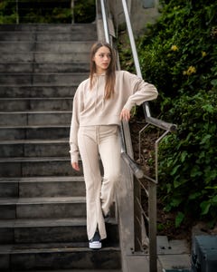 Buzo Mujer Leggins Flare Rib