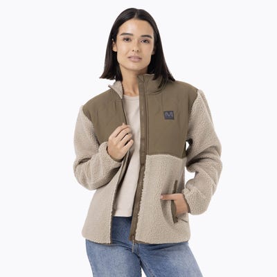 Casaca Mujer Full-zip Sherpa
