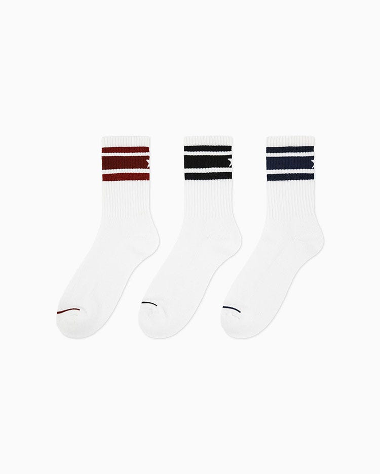 Medias Mujer Pack X3 Half Crew Sparkle