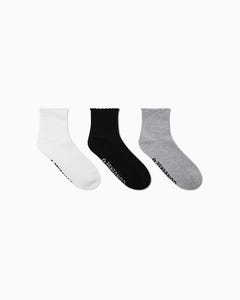 Medias Mujer Pack X3 Tobilleras Pointelle