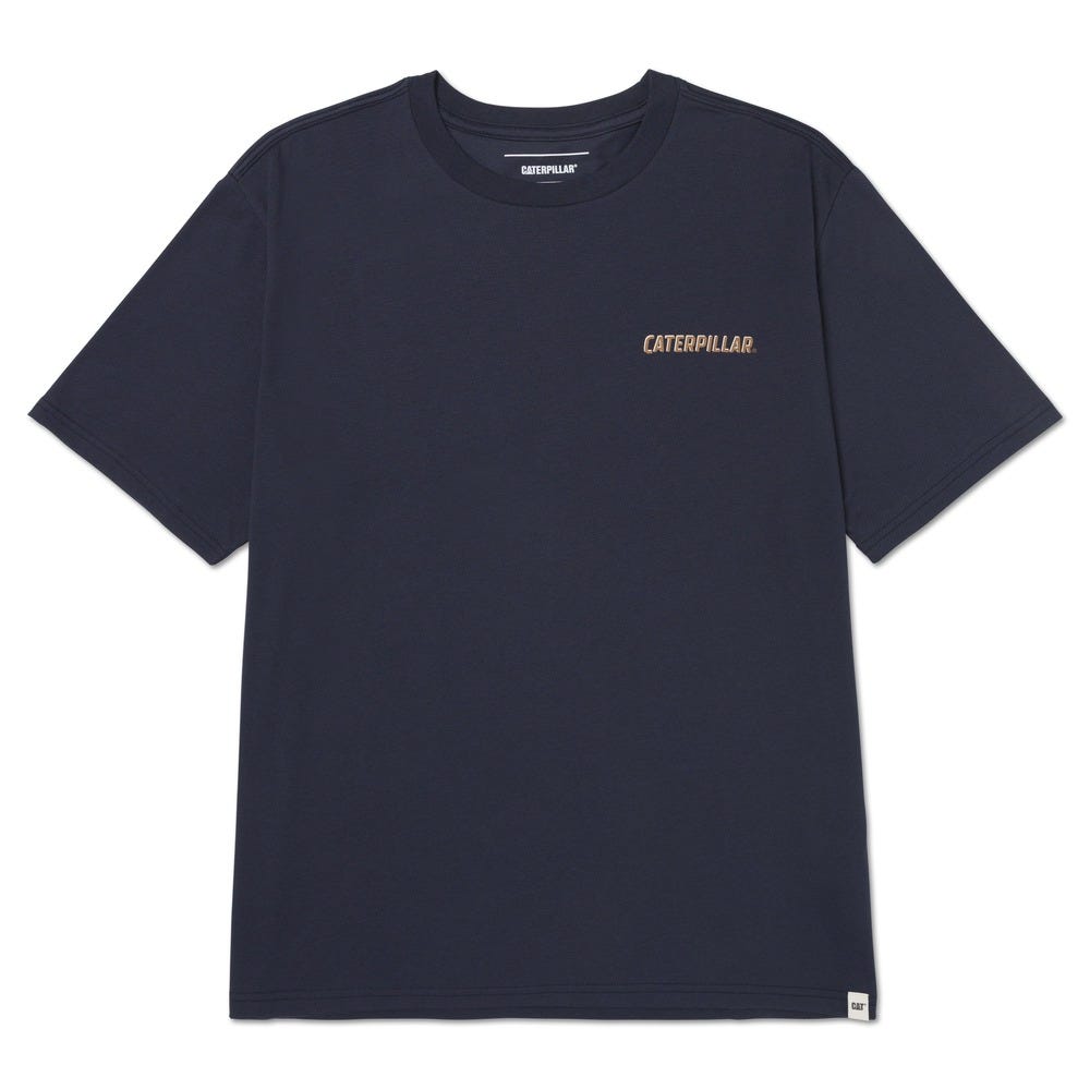 Polo Hombre Caterpillar Track Type Graphic