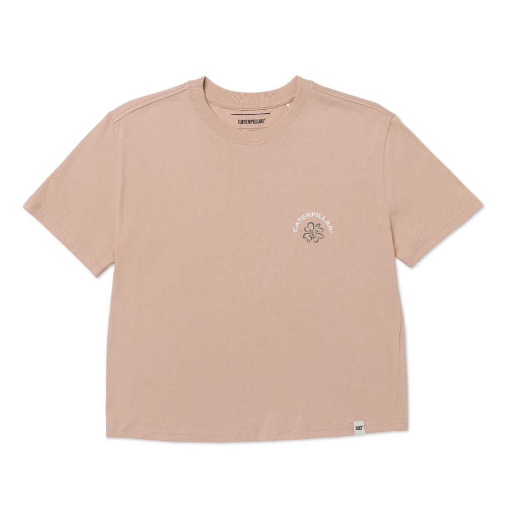 Polo Mujer Boxy Flower Graphic
