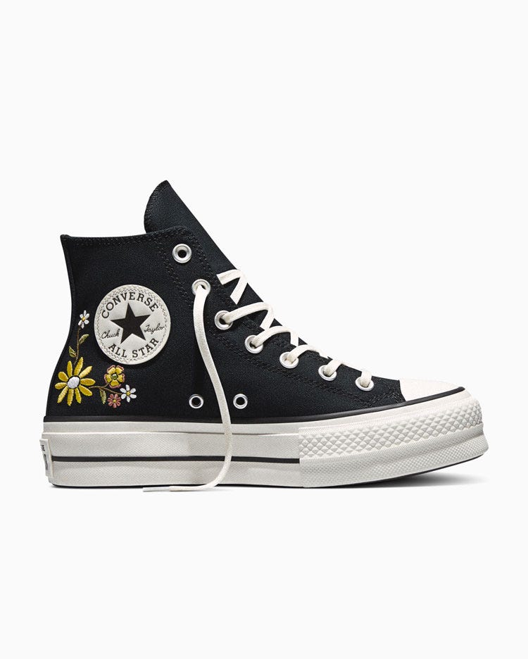 Zapatillas Mujer Chuck Taylor All Star Lift Platform Embroidered Florals