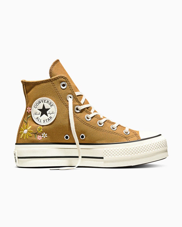 Zapatillas Mujer Chuck Taylor All Star Lift Platform Embroidered Florals