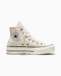 Zapatillas Mujer Chuck Taylor All Star Lift Platform Metallic Twill