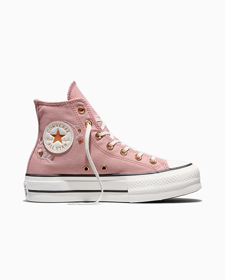 Zapatillas Mujer Chuck Taylor All Star Lift Platform Sequin Flowers