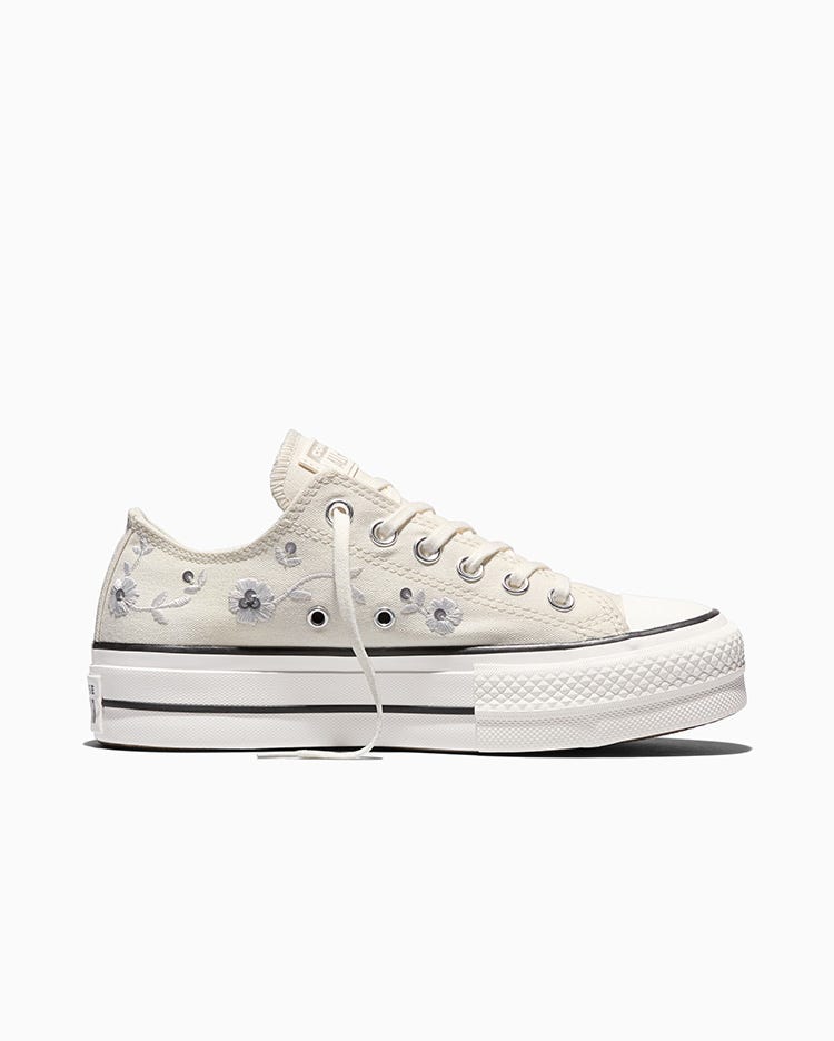 Zapatillas Mujer Chuck Taylor All Star Lift Platform Sequin Flowers