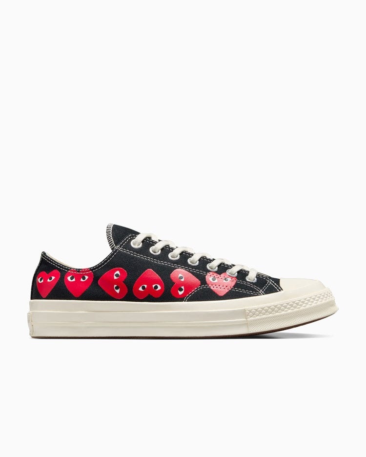 Zapatillas Unisex Converse X Comme Des Garçons PLAY Chuck 70 Multi Heart